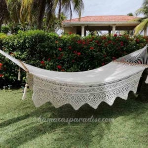 Hamaca familiar grande con vuelo zigzag indígena deluxe