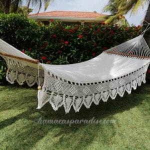 hamaca blanca grande de lujo